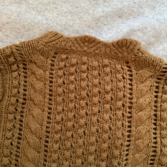 SOLD * Wilfred Ochre Scalloped Sweater - Picture 6 of 6